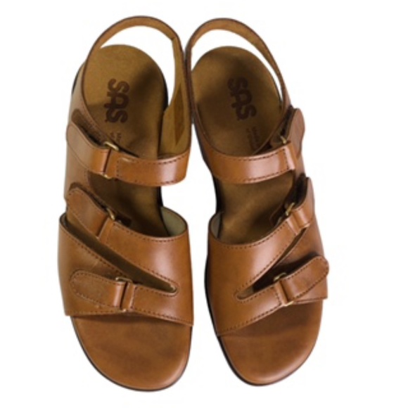 SAS Tabby Slingback Velcro Strap Sandal Size 5.5 M - Picture 1 of 6